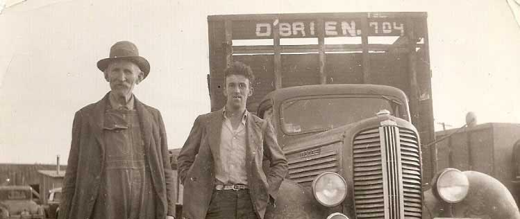 Old O'Brien Farm photo in black and white