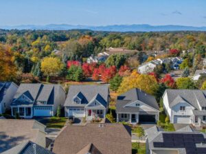 Roofs of Hillside homes