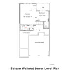 Balsam walkout lower level floor plan