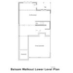 Balsam Floor Plans unfinished lower level floor plan