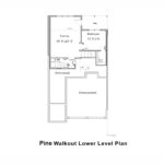Pine Finished Lower Level Floorplan