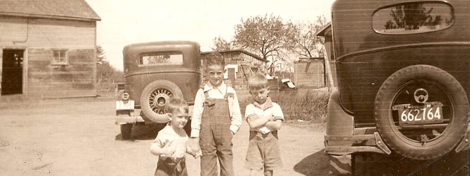 Dan and Leo as boys